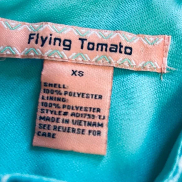 Flying Tomato Sz XS Green & White Floral Pull On Women’s Mini Dress - Picture 5 of 9